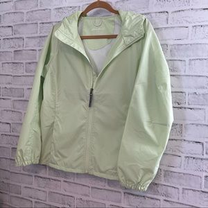 Eddie Bauer Windbreaker Golf Rain CoatJacket LIGHT GREEN Size Small #WB325